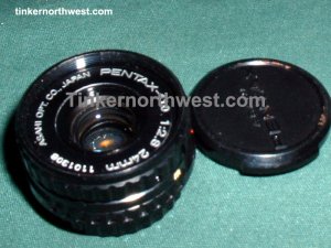 Asahi Pentax Auto 110 SLR Camera Lens 24mm 2.8