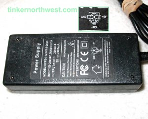 SPP34-12.0/5.0-2000 5 Pin AC Power Adapter 5VDC 2000mA, 12VDC 2000mA