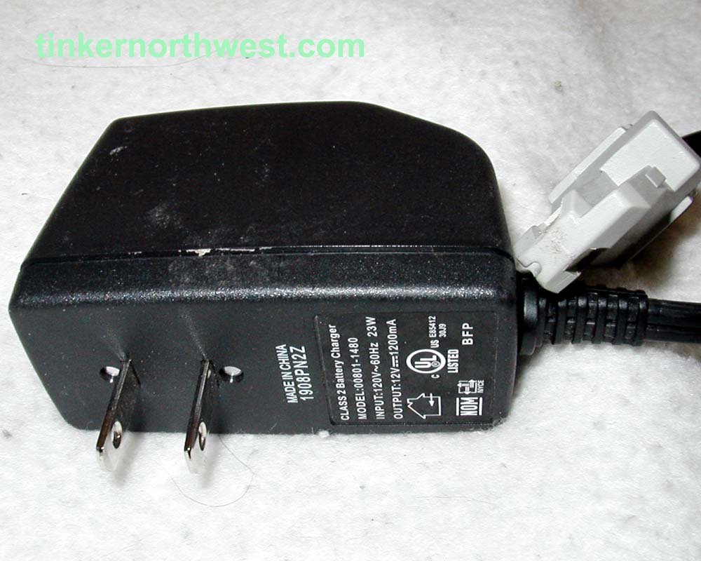 Power Wheels 008011480 Battery Charger, 12 Volt, Type N Connector