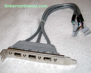 iLink 3 port Firewire 1394a Bracket
