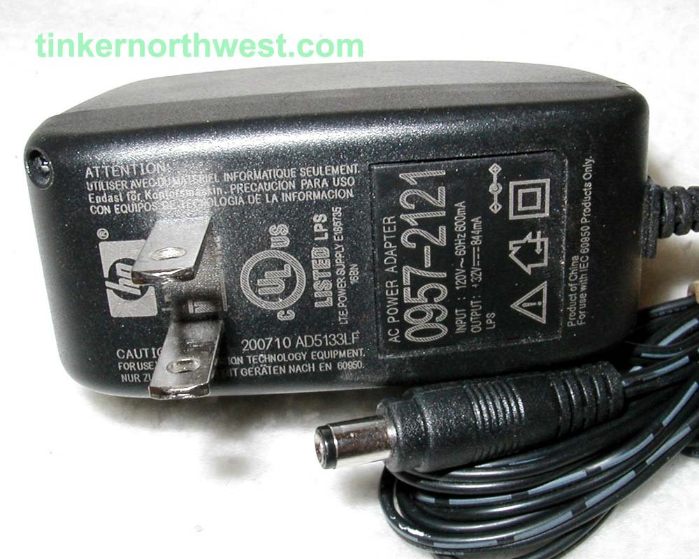 Hewlett Packard HP 0957-2121 AC Power Adapter 32VDC 844mA Supply