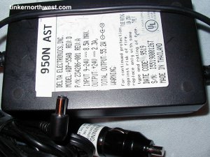 ADP-55AB Step-up Car DC Power Adapter 24V 2.3A for AST Ascentia 950N
