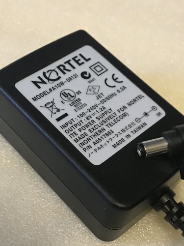 Nortel Call Pilot 100, 150 Voicemail Power Supply 8VDC, 1.5A OEM A10W-08121 P/N A0517863, A0838158