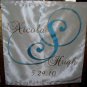 Wedding Monogram Table Runner Banner Decor Fabric Table Centerpiece