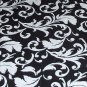 Wedding Black & White Table Runner Floral Table Centerpiece Linens Decor