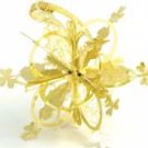 Gold Map Design Snowflake Decoration