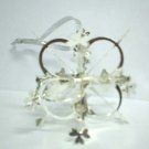 Silver Cross Design Snowflake Decoration