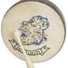 10 Inch Bodhran with Map Design