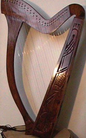 Rosewood 27 String Harp