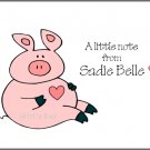 Pink Pig Custom Thank You Note Cards