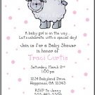 Little Lamb Custom Baby Shower Invitations