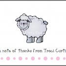 Little Lamb Custom Thank You Note Cards