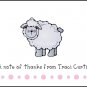 Little Lamb Custom Thank You Note Cards