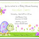 Colorful Turtle Custom Baby Shower Invitations