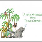 Safari Animal Custom Thank You Note Cards
