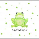 Frog Dots Custom Thank You Note Cards