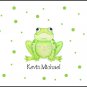Frog Dots Custom Thank You Note Cards