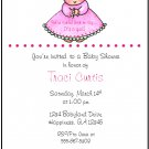 Girl Pink Newborn Custom Baby Shower Invitations