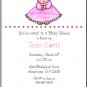 Girl Pink Newborn Custom Baby Shower Invitations