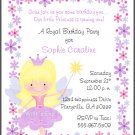 Fairy Princess Custom Birthday Party Invitations