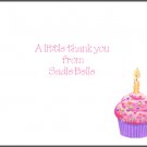 First Cupcake Custom Thank You Note Cards