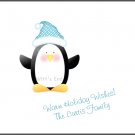 Penguin Custom Winter Holiday Thank You Note Cards