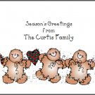 Gingerbread Man Custom Christmas Holiday Party Invitations