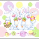 Bunny Rabbits Custom Easter Thank You Note Cards
