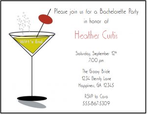 Martini Celebration Custom Holiday Party Invitations