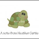 Green Turtle Custom Thank You Note Cards