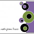 Abstract Dots Custom Thank You Note Cards