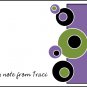 Abstract Dots Custom Thank You Note Cards