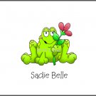 Flirty Frog Custom Thank You Note Cards
