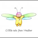 Baby Dragonfly Custom Thank You Note Cards