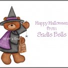 Teddy Beary Witchy Custom Thank You Note Cards