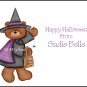 Teddy Beary Witchy Custom Thank You Note Cards