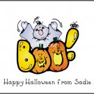 Boo Ghost Custom Thank You Note Cards