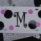 Polka Dot License Plate