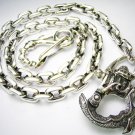 STERLING SILVER ROBOT WALLET CHAIN 24 INCHES