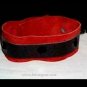 Deluxe Red Lined Ringless Collar