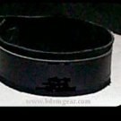 Deluxe Black Suede Lined Ringless Collar