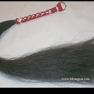 Black Small  Horsehair Flogger