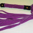 20 Lash 1/2 Inch Wide Purple Suede Flogger