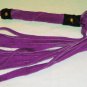20 Lash 1/2 Inch Wide Purple Suede Flogger
