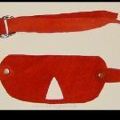 Red Suede Blindfold