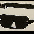 Black  Suede Blindfold