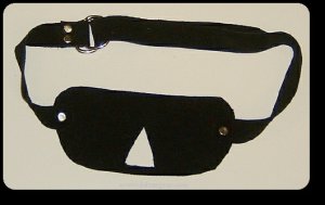 Black  Suede Blindfold