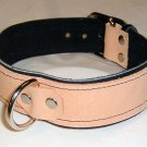 1 Ring Black Suede Lined with Tan Leather  Collar (Leather and Suede) - Roller Buckle