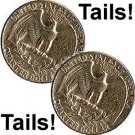2 (Two) Tailed Quarter, You will Always Win with Tails (1586)