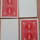 Blank Face Bicycle Deck of 56 Cards, Red Backs (2213)